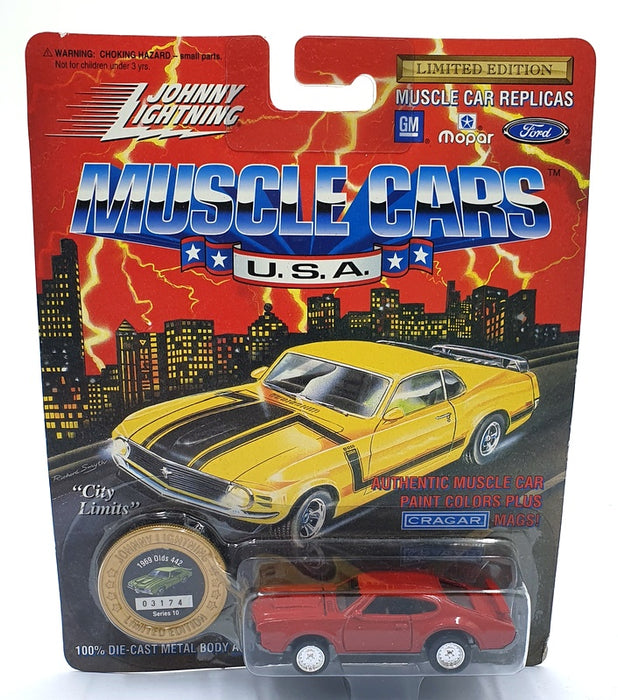 Johnny Lightning 1/64 Scale 200-200 Muscle Cars 1969 Olds 442 - Red
