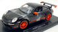 Welly 1/18 scale Diecast 18015W - Porsche 911 997 GT3 RS - Black/Orange