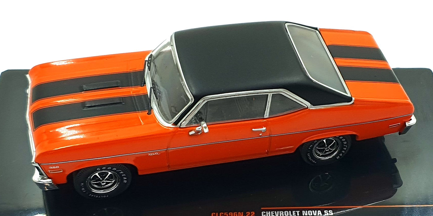 Ixo 1/43 Scale CLC596N.22 - 1971 Chevrolet Nova SS - Orange