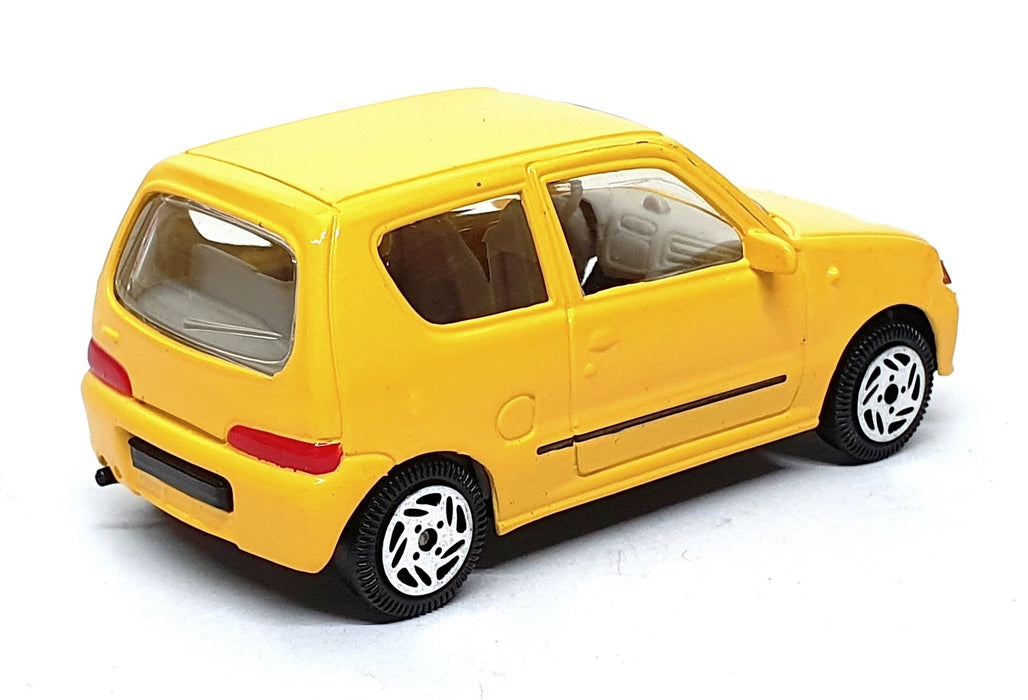 Majorette 1/43 Scale 04626 - Fiat Seicento Sporting - Yellow
