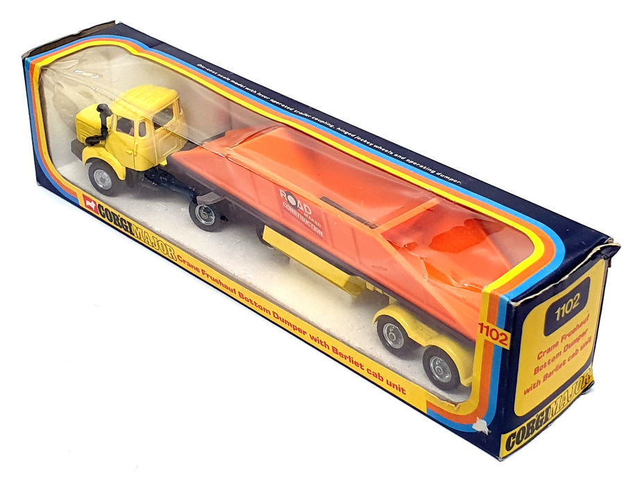 Corgi 28.5cm Long Original Diecast 1102 Crane Fruehauf Bottom Dumper Berliet Cab