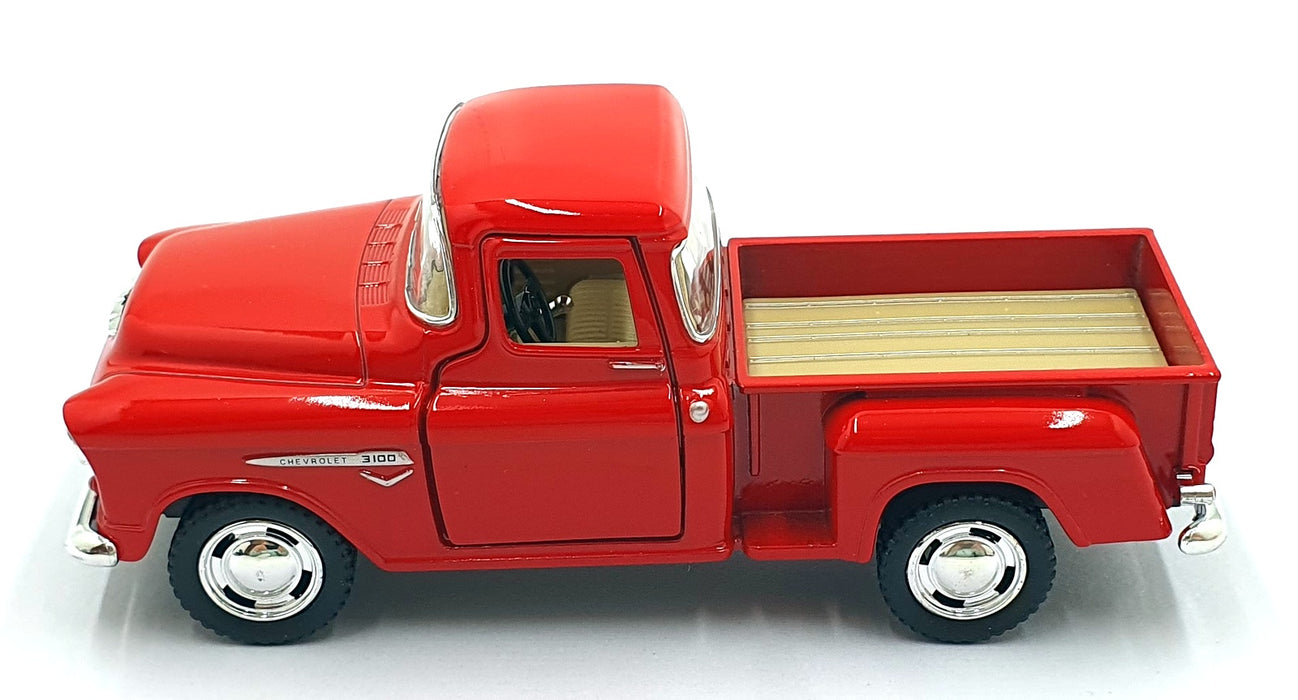 Kinsmart 1/32 Scale Pull Back & Go TY0237 - 1955 Chevrolet Stepside Pick Up Red
