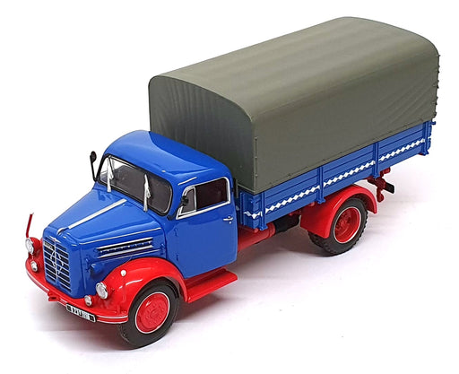 Minichamps 1/43 Scale 439 017020 - Borgward B4500 Pritsche Truck - Blue/Red