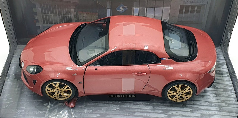 Solido 1/18 Scale Diecast S1801611 - 2021 Alpine A110 Pure - Rose Pink