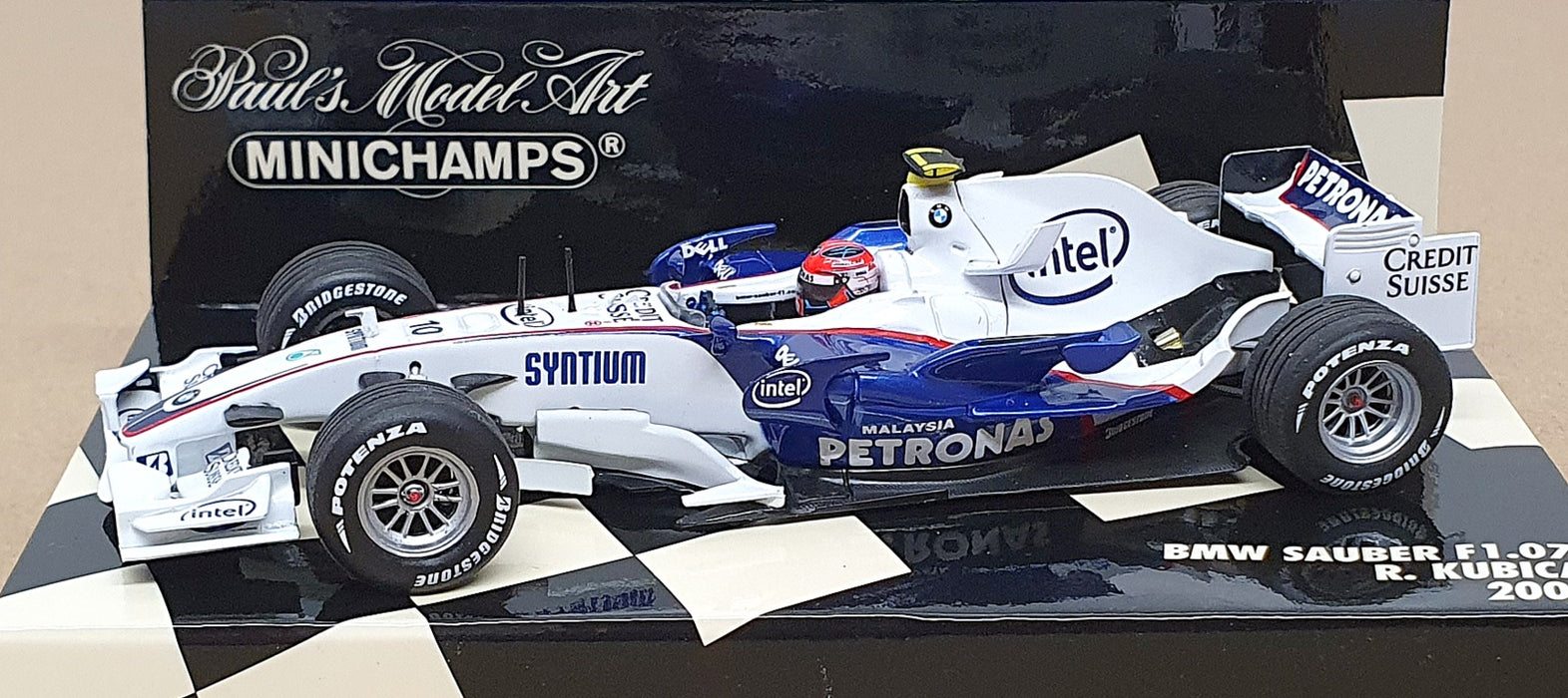 Minichamps 1/43 Scale 400 070010 - F1 BMW Sauber F1.07 #10 R. Kubica 2007