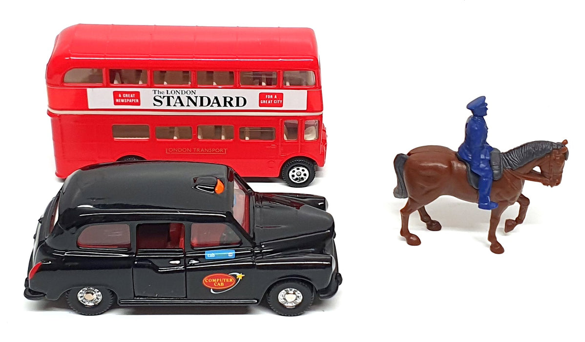 Corgi Diecast 60003 - London Gift Set RM Bus Taxi & Mounted Policeman