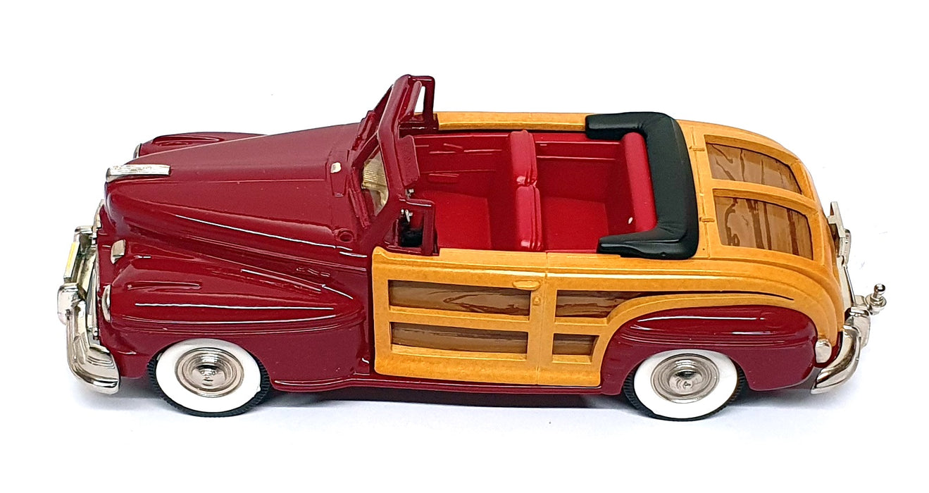Brooklin Models 1/43 Scale BRK69 - 1946 Mercury Sportsman Woody Conv. - Maroon