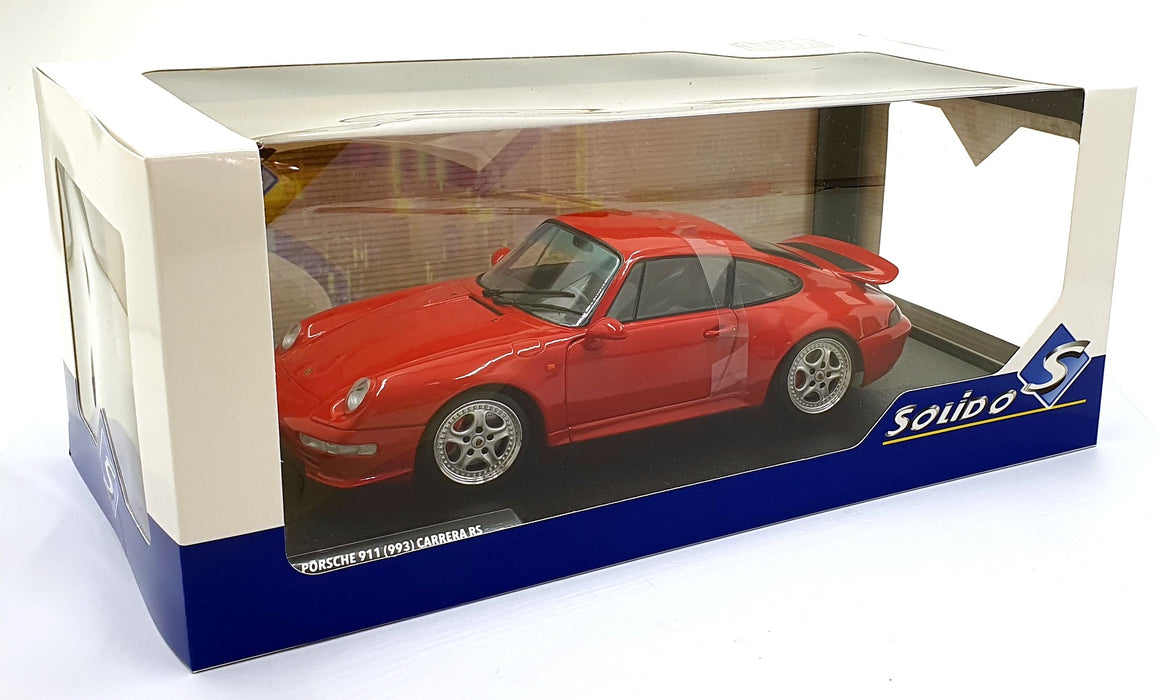 Solido  1/18 Scale S1810104 - 1997 Porsche 911 (933) Carrera RS - Red