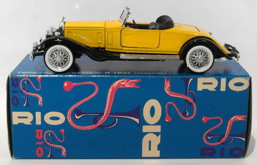 Rio Models 1/43 Scale Diecast 40 - 1931 Rolls Royce Phantom II Scoperta - Yellow