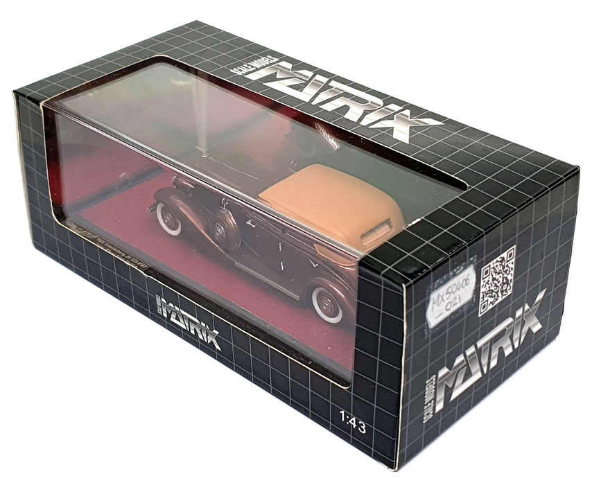 Matrix 1/43 Scale MX50406-021 - 1935 Duesenberg Rollston Sedan LWB - Met. Brown