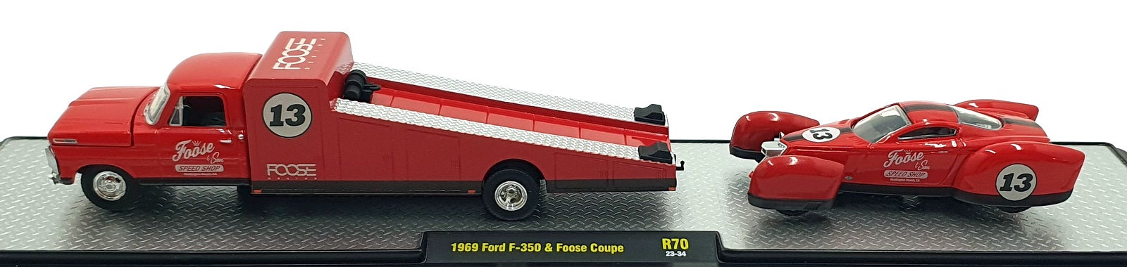 Castline M2 Machines 1/64 Scale R70 - 1969 Ford F-350 and Foose Coupe #13
