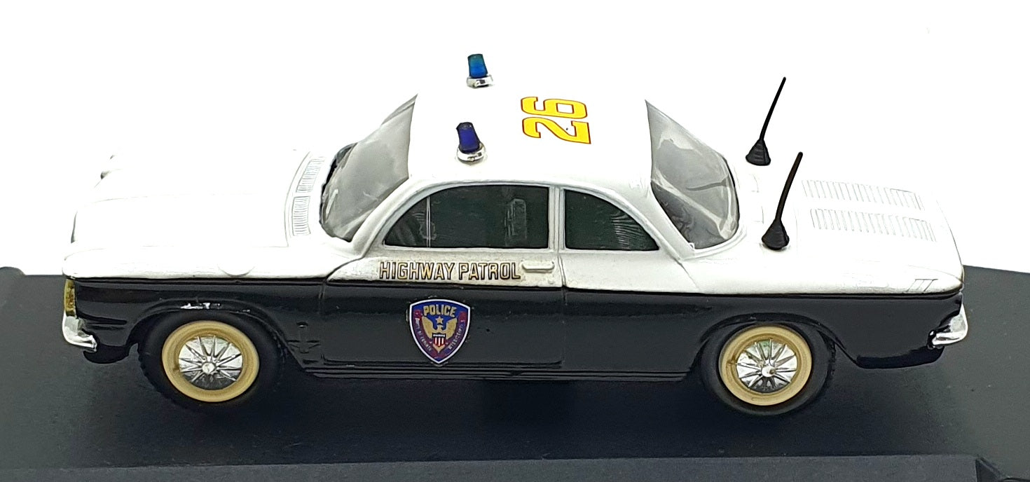 Eligor 1/43 Scale Diecast 1150 1962 Chevrolet Corvair USA Police Car White/Black