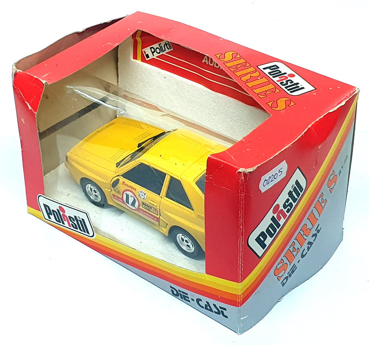 Polistil 1/25 Scale Diecast 02205 - Audi 4 Sport #12 - Yellow