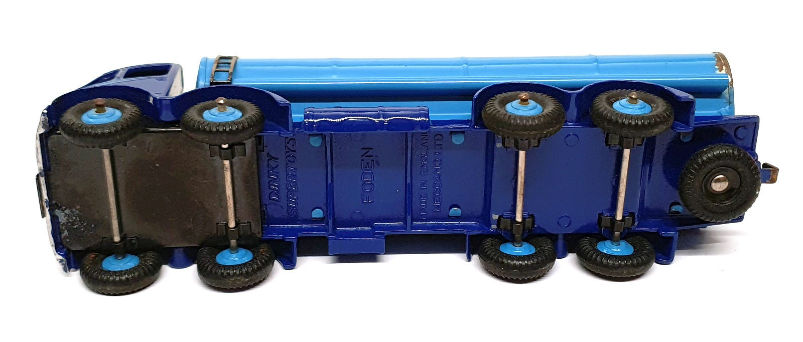  Dinky Toys Vintage Diecast 504 - Foden 14 Ton Tanker - Blue/Lt. Blue