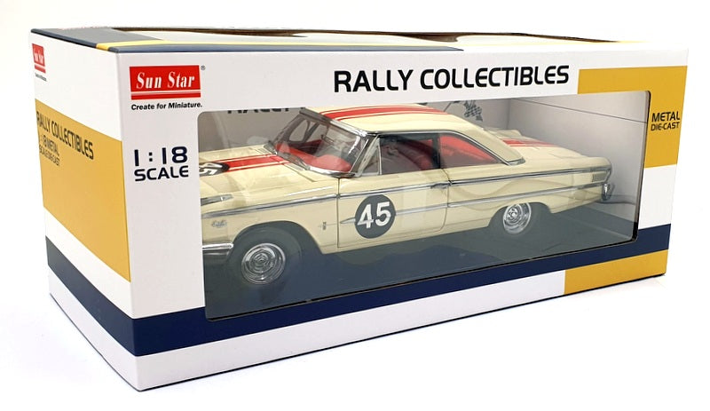Sun Star 1/18 Scale 1474 - 1963 Ford Galaxie 500/XL Racing #45 1st British Champ