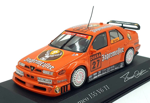 Minichamps 1/43 Scale 430 940127 - Alfa Romeo 155 V6 TI #27 1994 Jagermeister