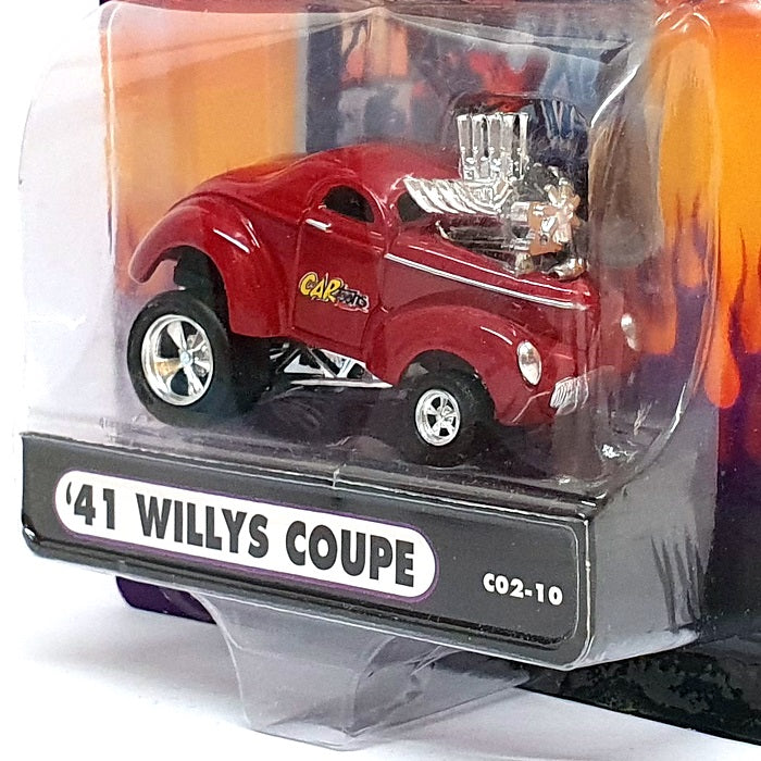 Muscle Machines 1/64 Scale 71171 C02-10 - 2001 Willys Coupe - Burgundy