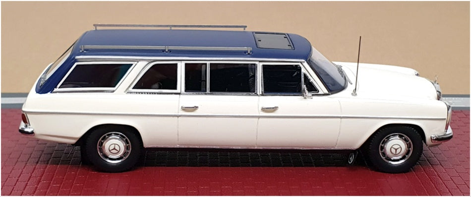 Matrix 1/43 Scale MX51302-211 - 1971 Mercedes Benz W114 LWB Crayford Est. White