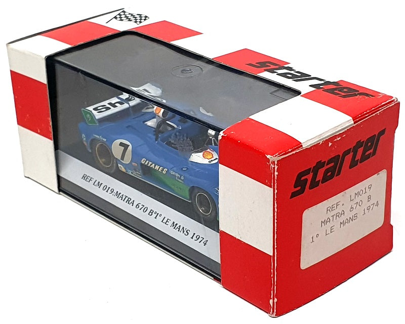Starter 1/43 Scale LM019 - Matra 670 B #7 Winner Le Mans 1974 - Blue