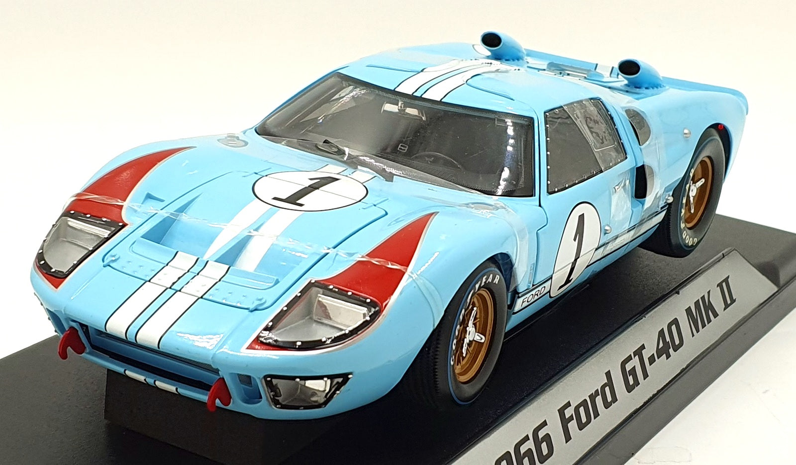 Shelby Collectibles 1/18 Scale Diecast 01411 - 1966 Ford GT40 MkII #1 - Blue