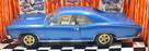 Ertl 1/18 Scale Diecast 29169 - 1966 Pontiac GTO Royal Bobcat Hurst Ed - Blue