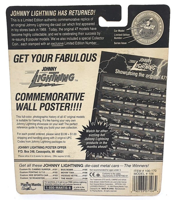 Johnny Lightning 1/64 Scale 100-170 - The Challengers Movin' Van - Pink