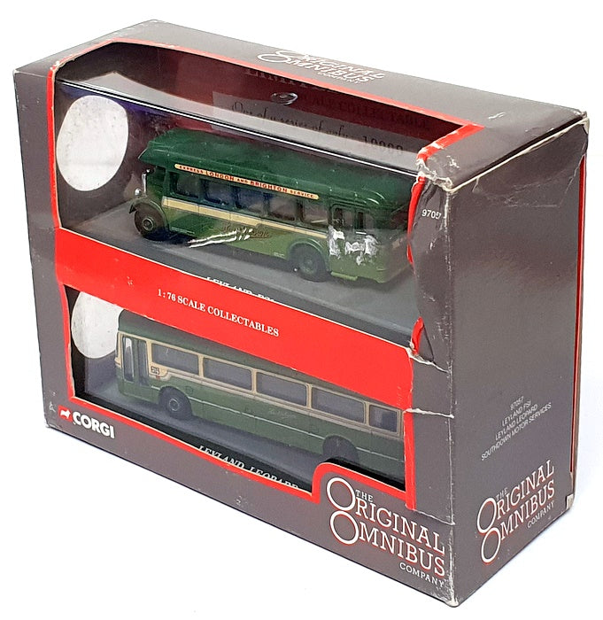 Corgi 1/76 Scale 97057 - Leyland PSI & Leopard Southdown Motor Services - Green