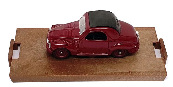 Brumm 1/43 Scale Diecast R13 - 1949-55 Fiat 500C Topolino - Maroon