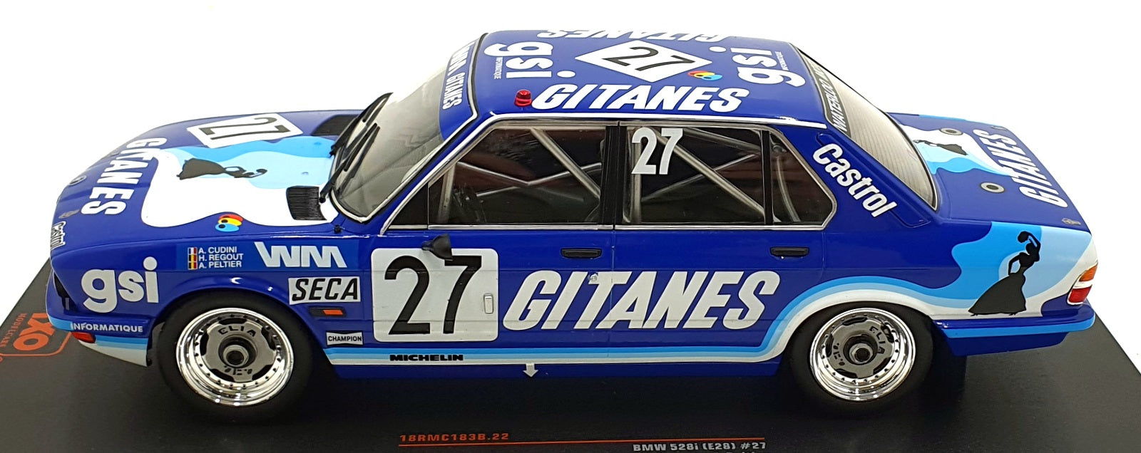 IXO 1/18 Scale 18RMC183B.22 - BMW 528i (E28) #27 24h SPA 1982