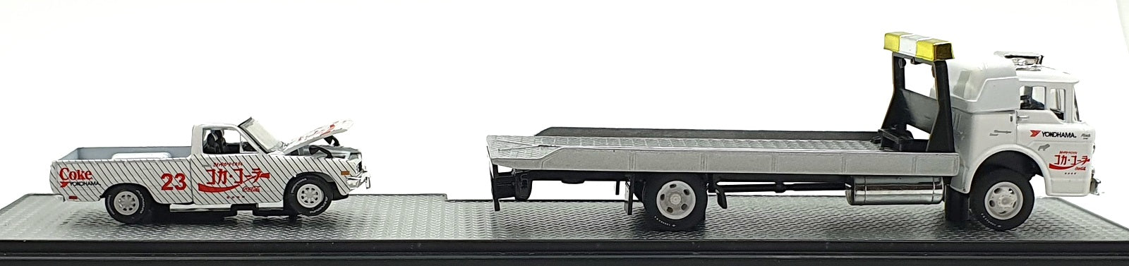 Castline M2 Machines 1/64 Scale TW02 - 1957 Mack Model N & 1978 Datsun Truck