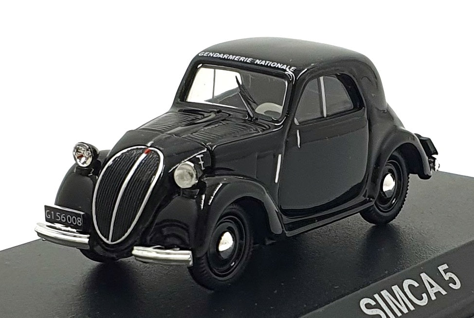 Simca Black Norev 1/43 Scale 570703 - Simca 5 Coupe Gendarmerie - Black — R.M.Toys Ltd