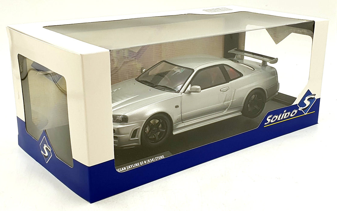 Solido 1/18 Scale S1804312 - 1999 Nissan Skyline GT-R (R34) Ztune - Silver