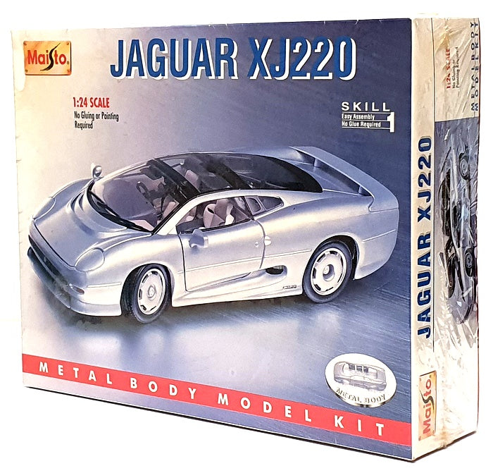 Maisto 1/24 Scale Model Car Kit 39907 - Jaguar XJ220 - Silver