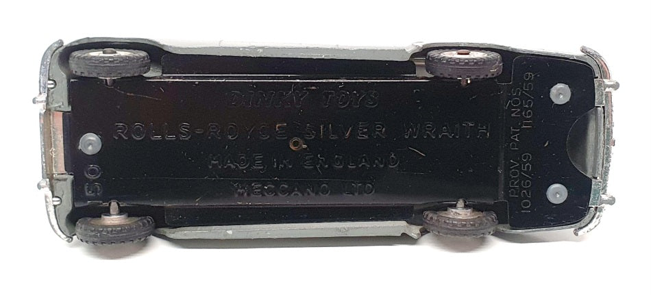 Dinky Toys 12cm Long Diecast 150 - Rolls Royce Silver Wraith - 2-Tone Grey