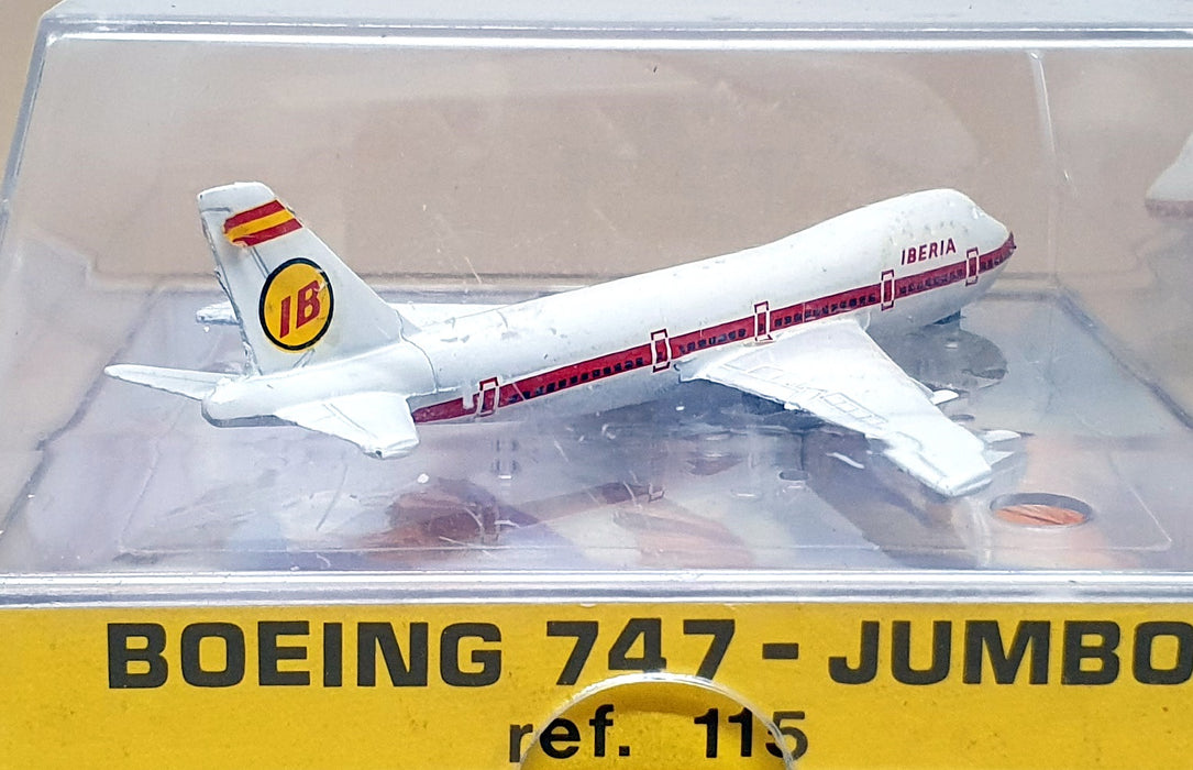 Aviones Play Me Diecast 115 - Boeing 747 Jumbo Jet Aircraft Iberia - White/Red