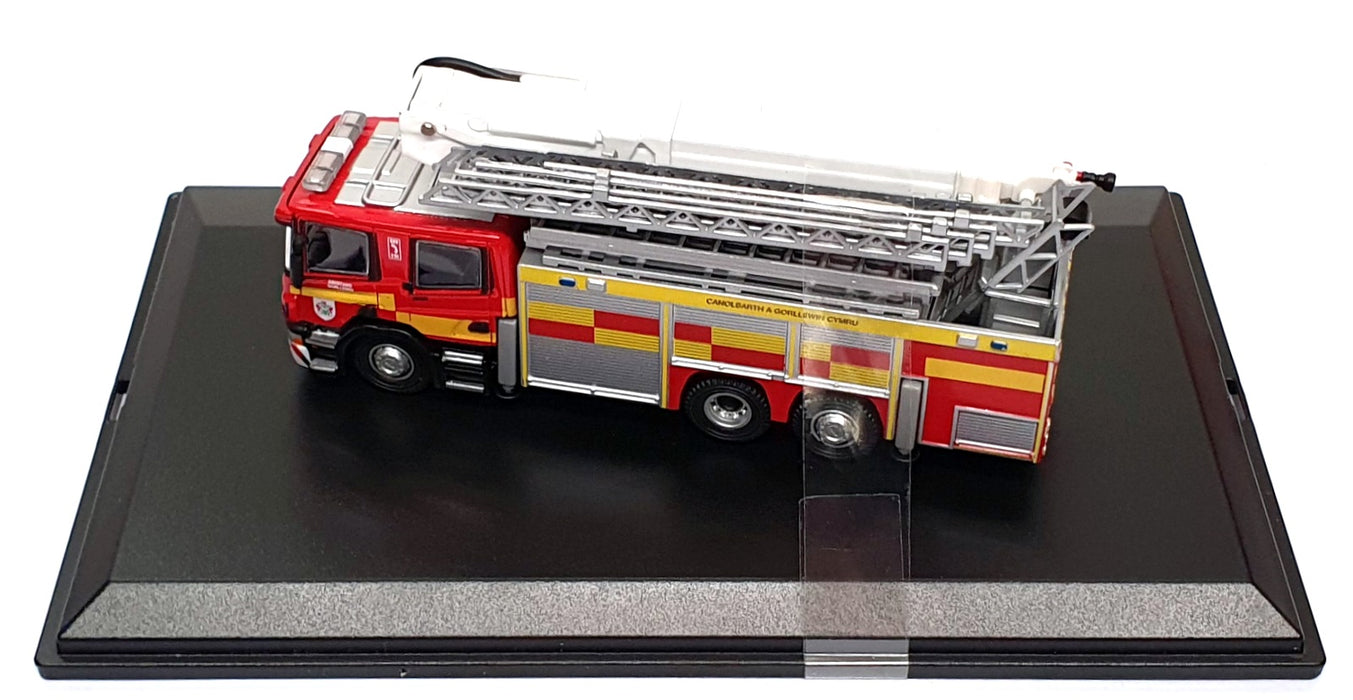 Oxford Diecast 1/43 Scale 76SAL004 - Scania Aerial Rescue Pump Wales Fire Engine