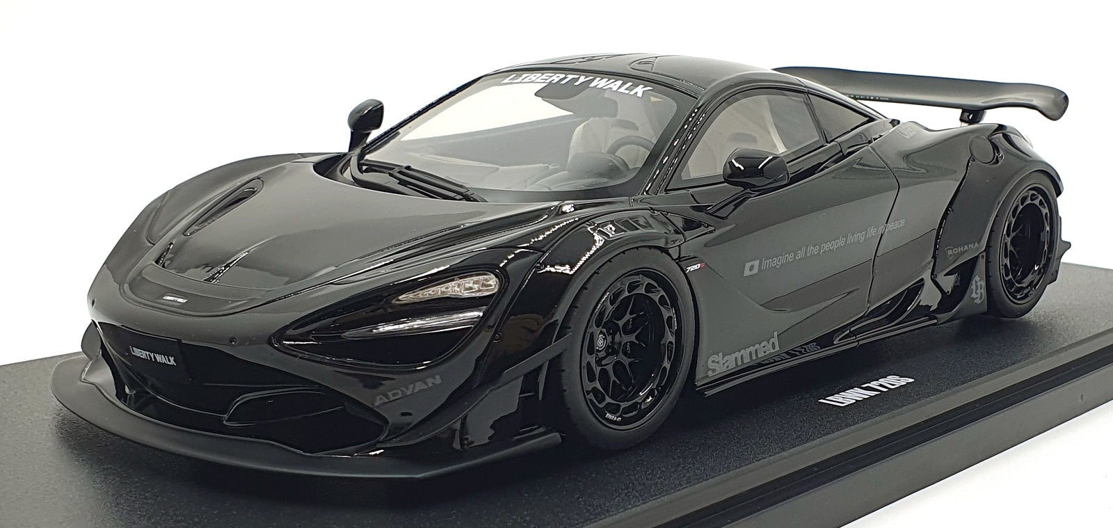 GT Spirit 1/18 Scale Resin GT516 - McLaren LBWK 720S - Black