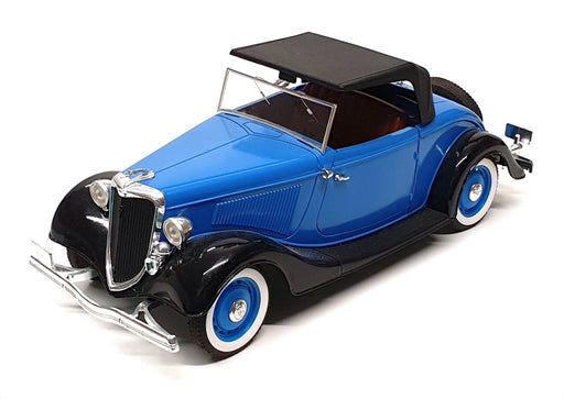 Solido 1/19 Scale Diecast 29623C - Ford V8 Cabrio - Blue/Black