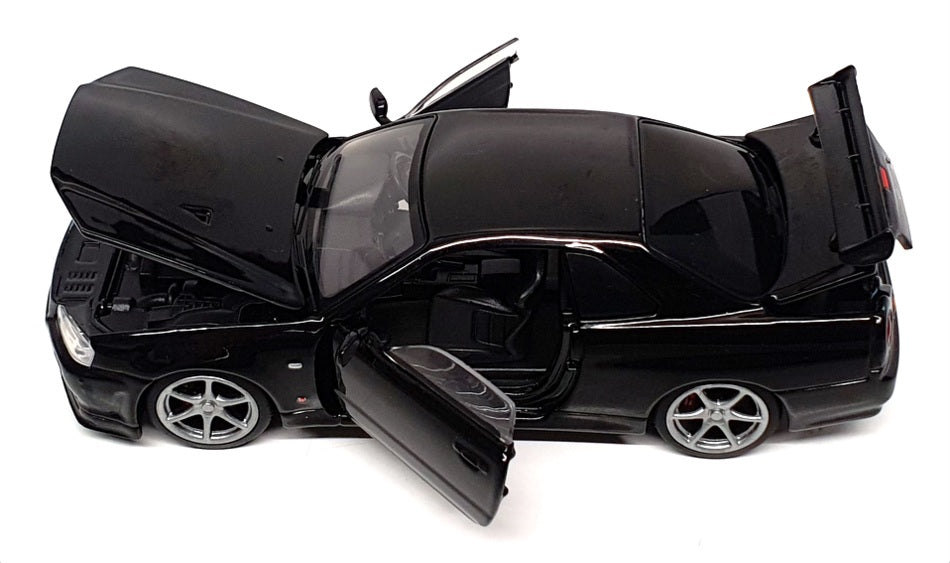 Tayumo 1/32 Scale Pull Back & Go 32115010 - Nissan GT-R34 V-Spec II - Black