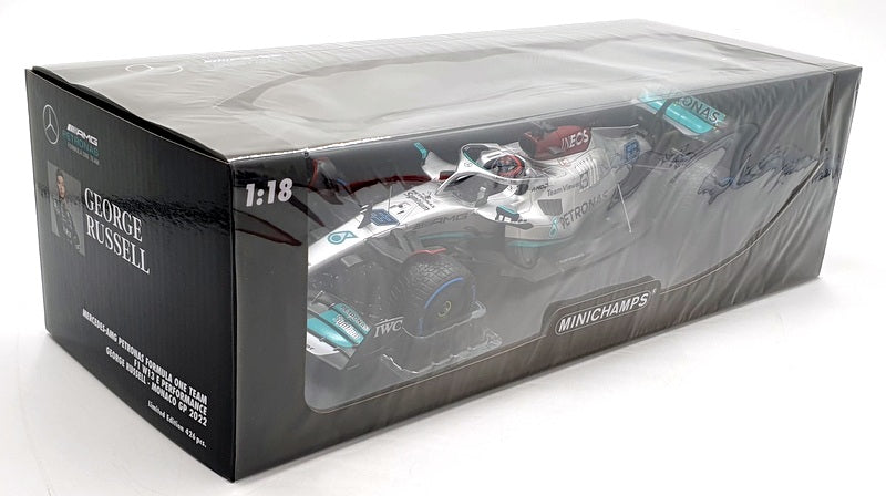 Minichamps 1/18 Scale 110 220763 F1 Mercedes AMG W13 E 2022 Monaco Russell #63