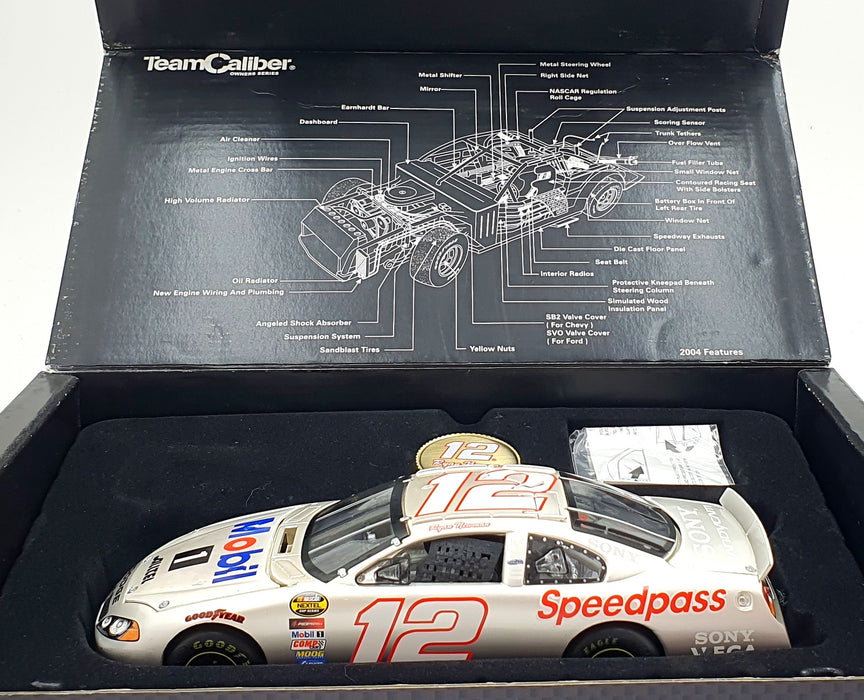Team Caliber 1/24 Scale RN4-C2-12MB - 2004 Dodge #12 NASCAR - Ryan Newman