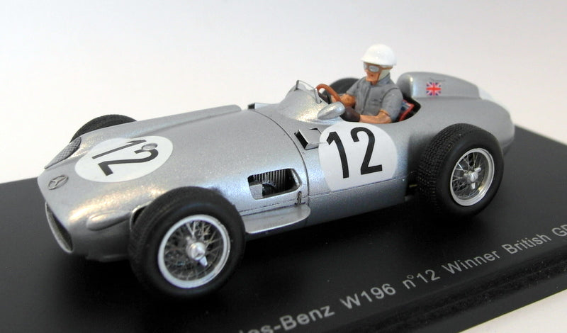 Spark 1/43 Scale resin - S1052 Mercedes Benz W196 #12 Winner British GP S. Moss