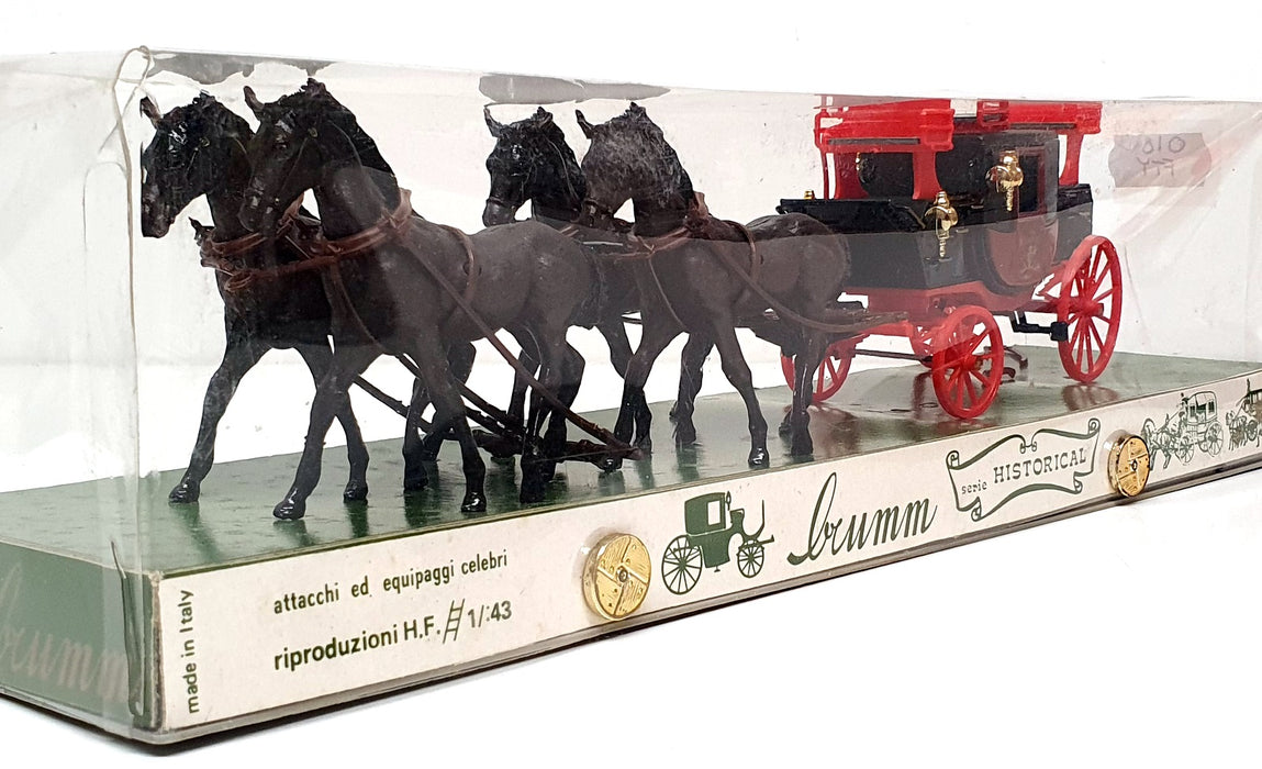 Brumm Historical 1/43 Scale 018 - Horse Drawn Royal Mail Coach 1827