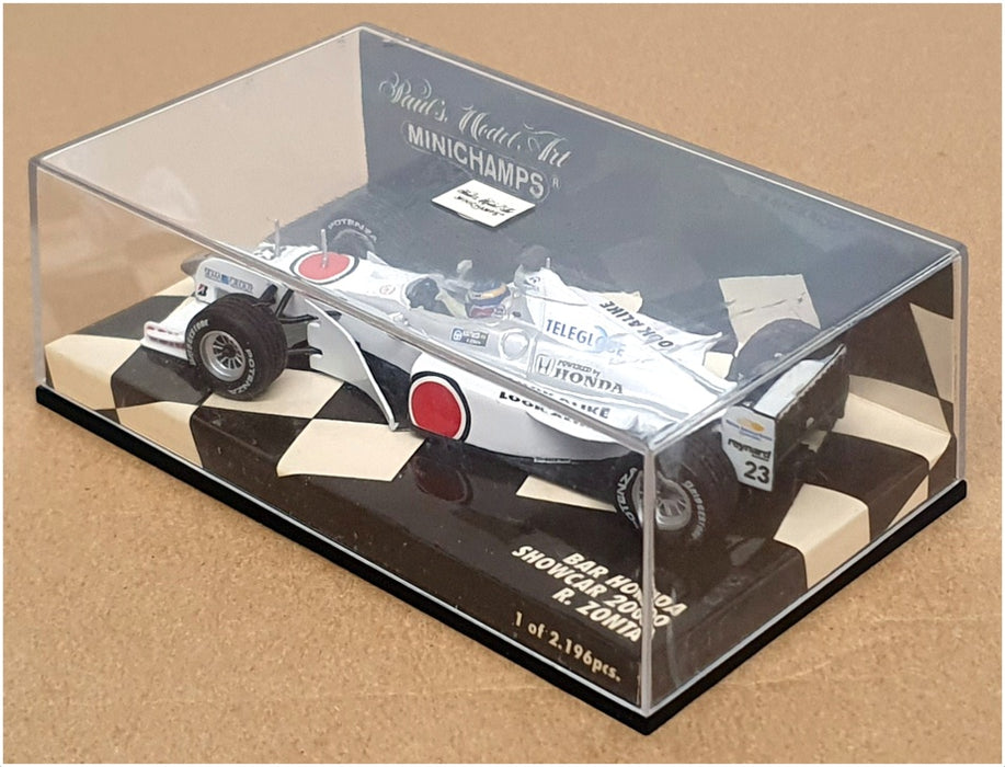 Minichamps 1/43 Scale 430 000073 - F1 BAR Honda Showcar 2000 R. Zonta