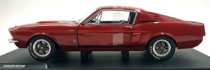 Solido 1/18 Scale S1802909 - Shelby GT500 1967 Burgundy/Black Glossy