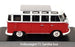 Maxichamps 1/43 Scale 940 052301 - 1963 Volkswagen T1 Samba Bus - Grey/Red