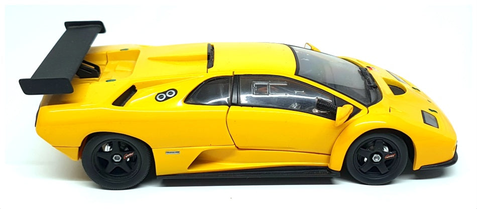 Hot Wheels 1/18 Scale Diecast DC2124M - Lamborghini Diablo GTR - Yellow
