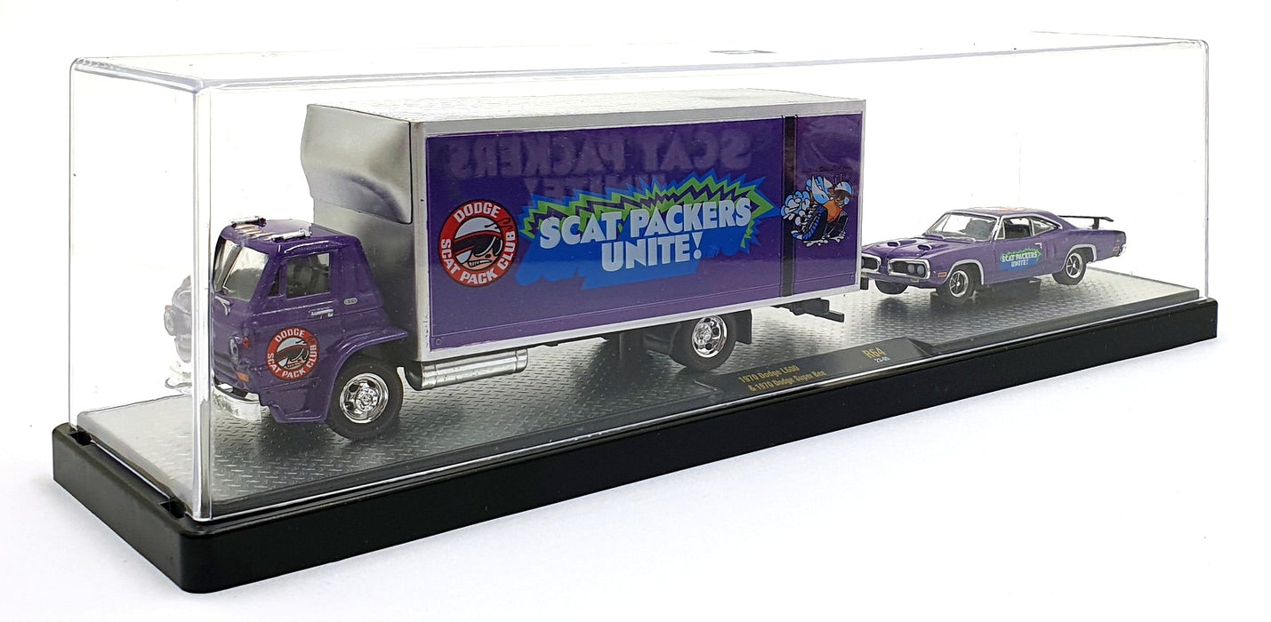 Castline M2 Machines 1/64 Scale R64 1970 Dodge L600 & Dodge Super Bee Purple