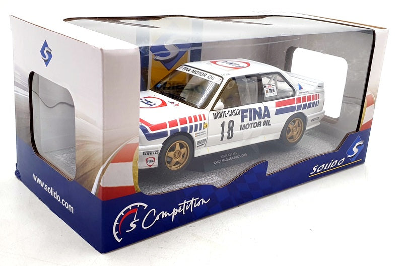 Solido 1/18 Scale Diecast S1801518 - BMW E30 M3 Gr.A Monte Carlo 1989 #18