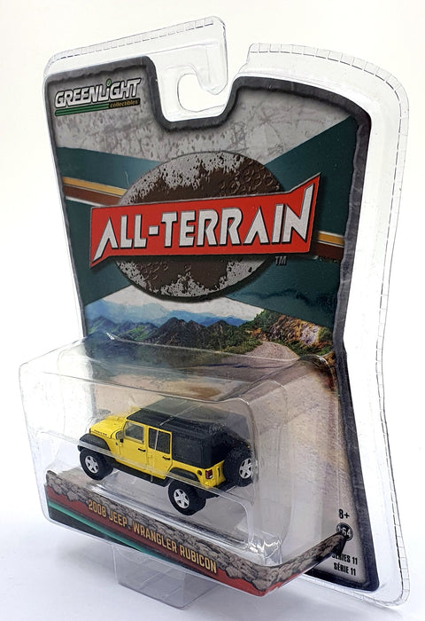 Greenlight 1/64 Scale 35190-E - 2008 Jeep Wrangler Rubicon - Yellow